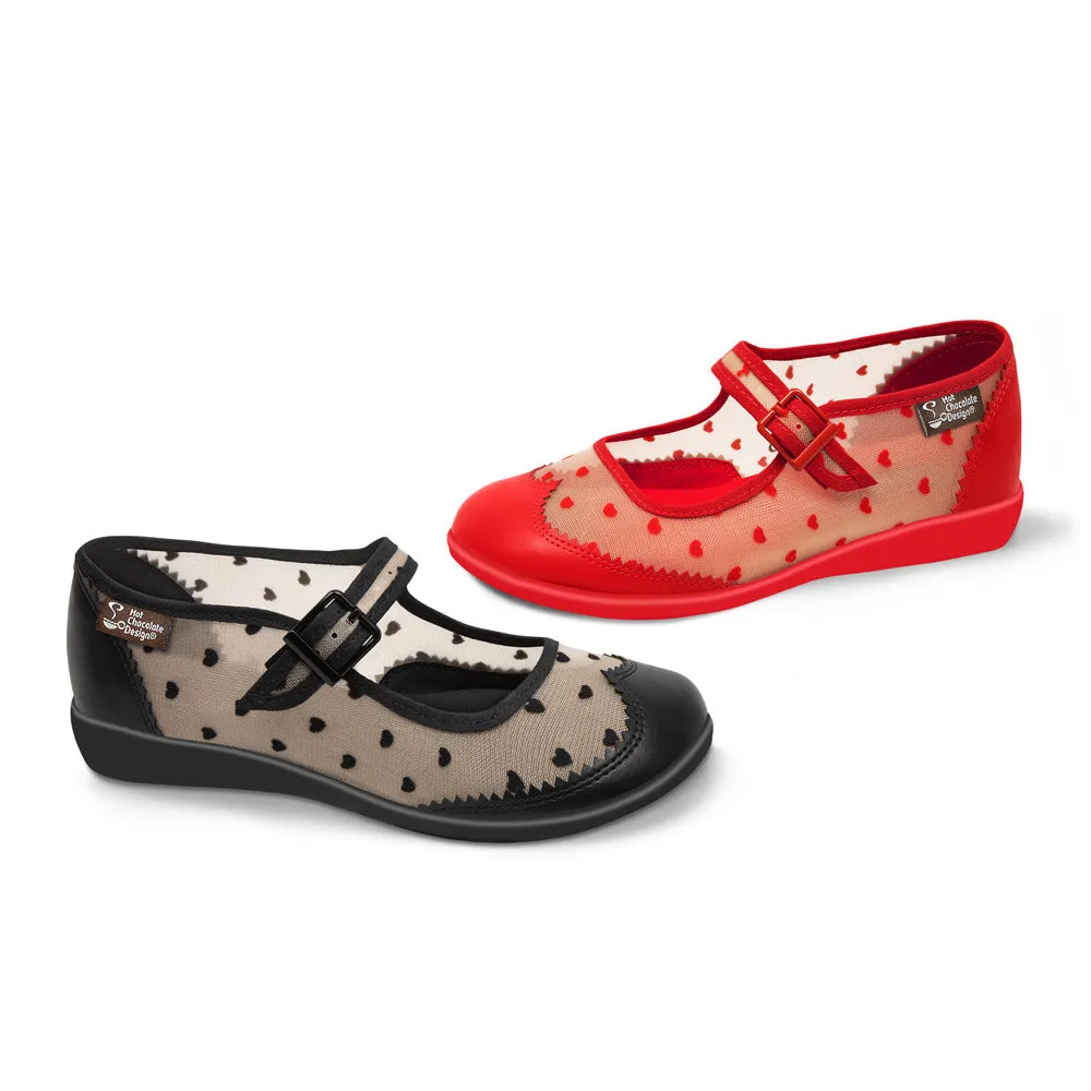 Chocolaticas® Havana Heart Women's Mary Jane Flat