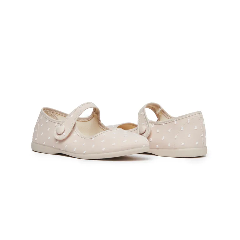 Classic Swiss-Dot Mary Janes | Camel