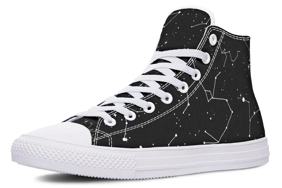 Constellation High Tops - Classic Premium Canvas Shoes with Comfortable and Durable Soles