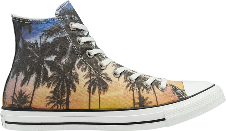 Converse Chuck Taylor All Star High Sunset Palms Sneakers - Orange