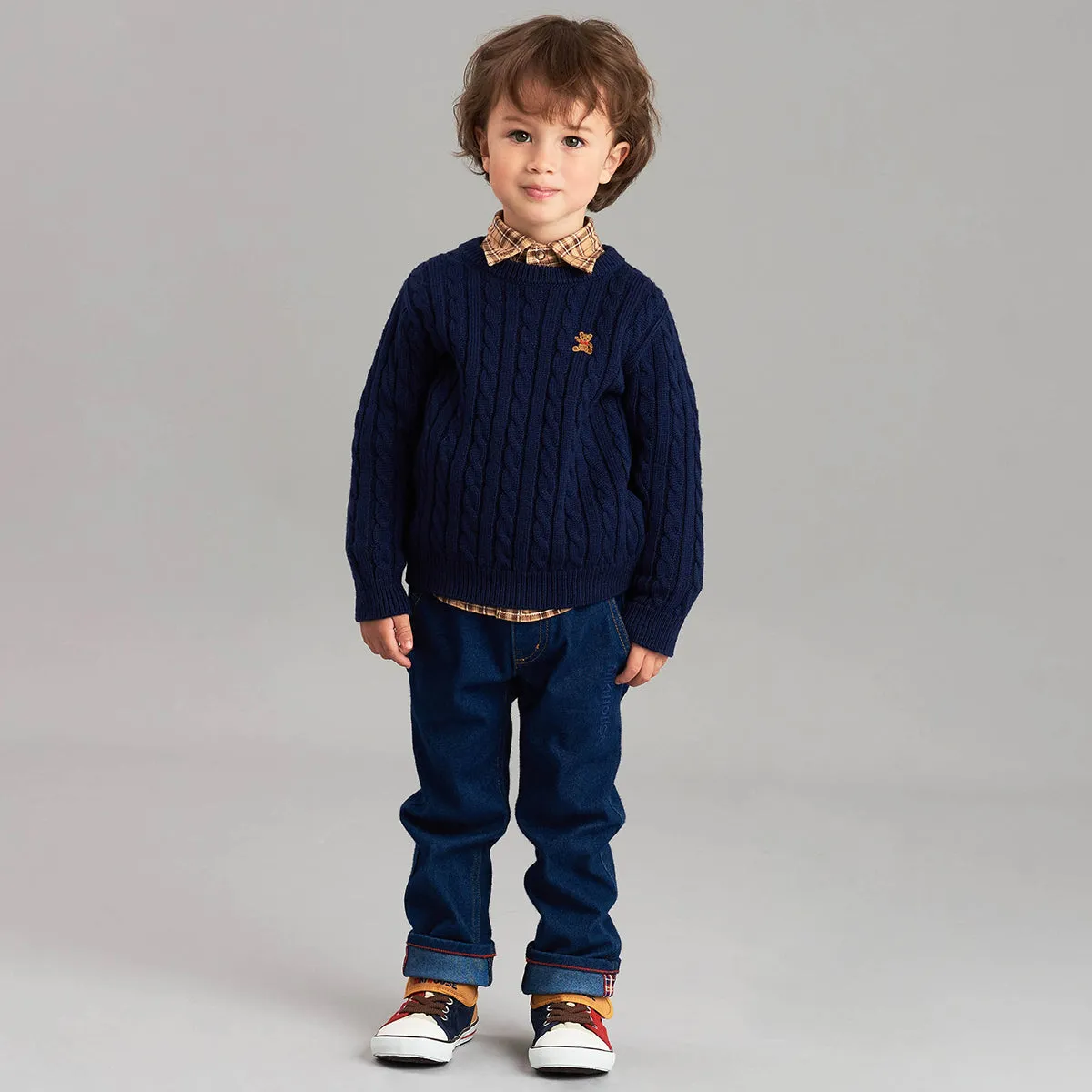 Corduroy High Top Sneakers for Kids