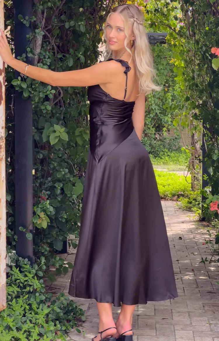 Corrina Black Maxi Dress