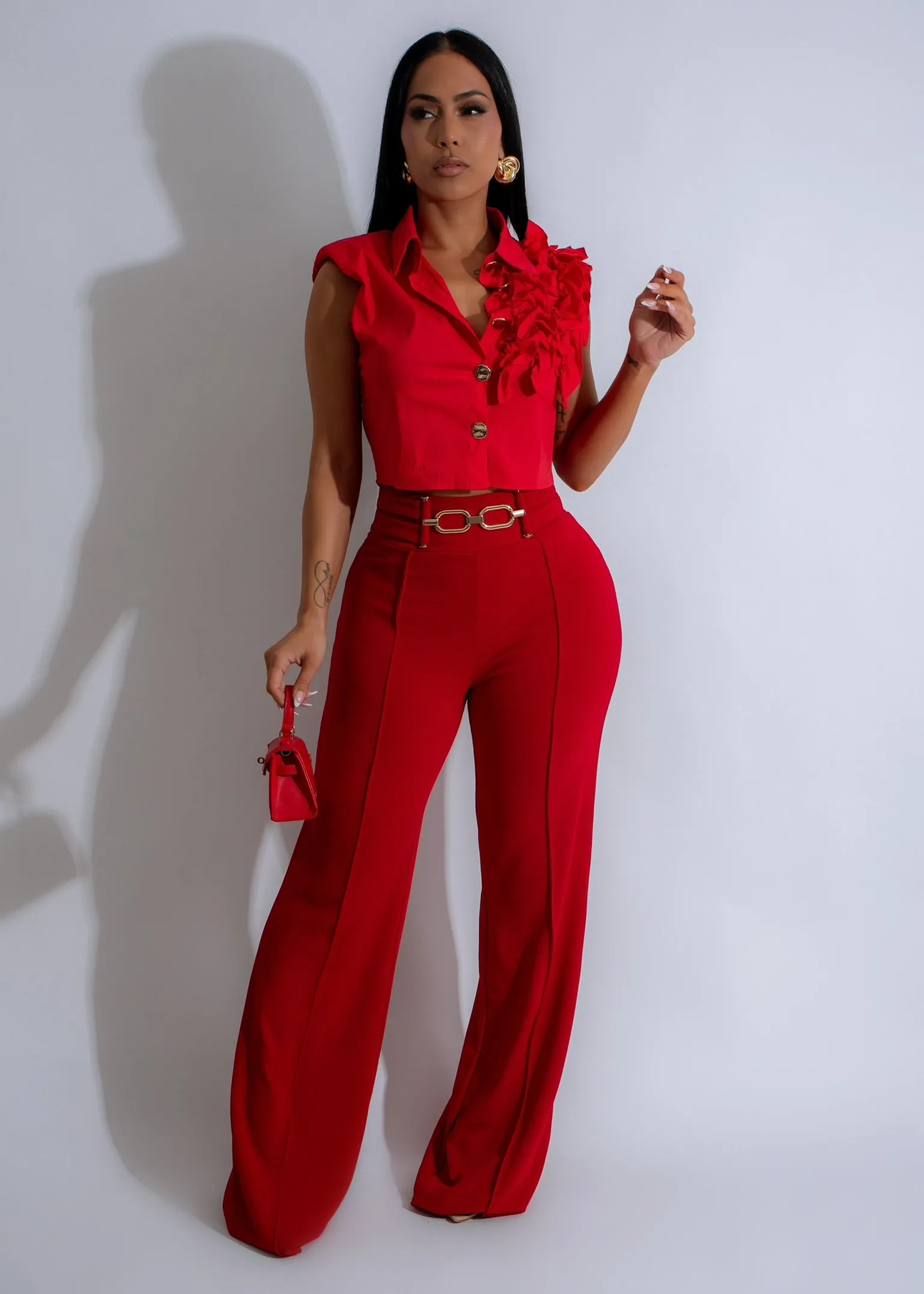 Crimson Radiance Pants Red