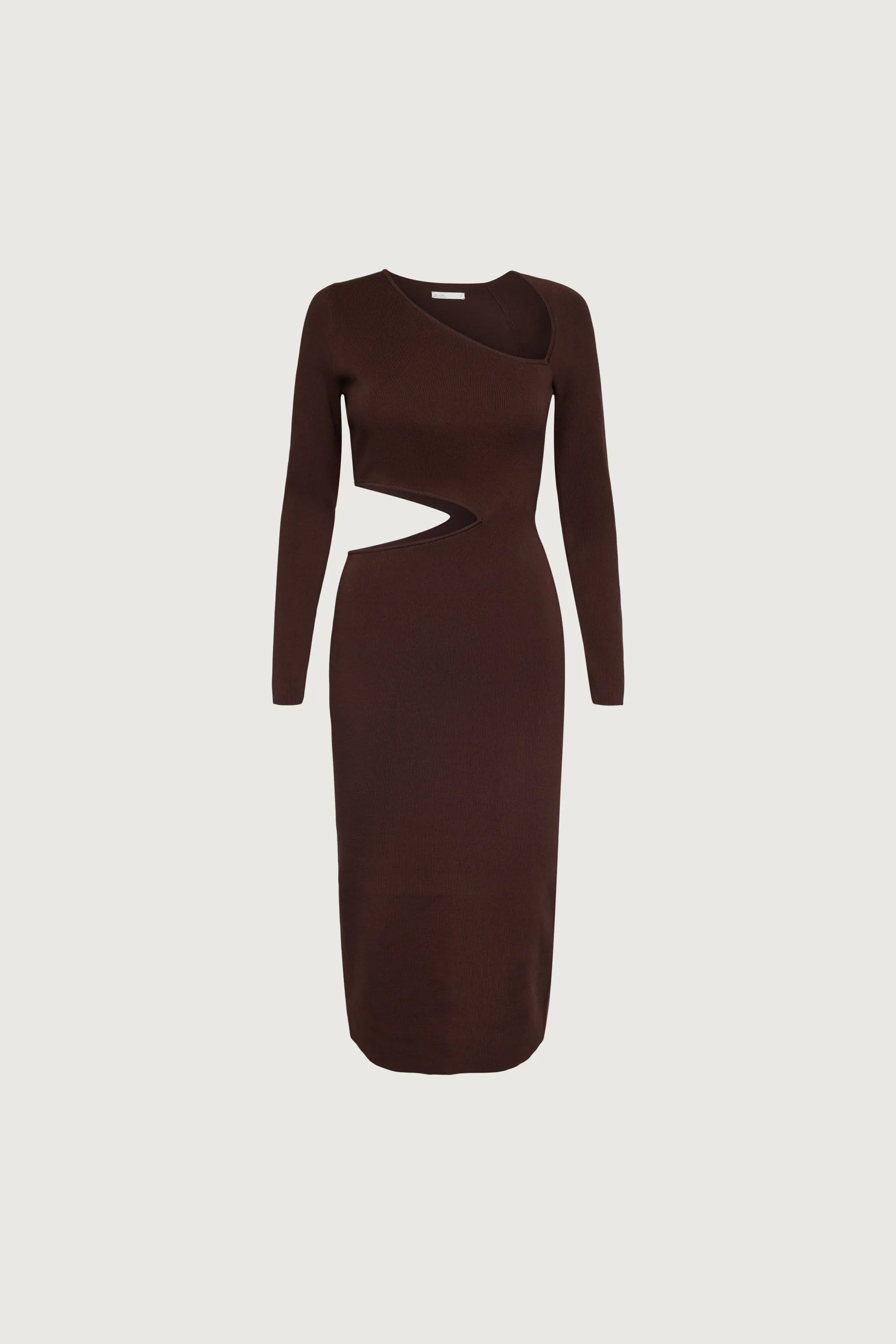 CUT-OUT BODYCON MIDI DRESS