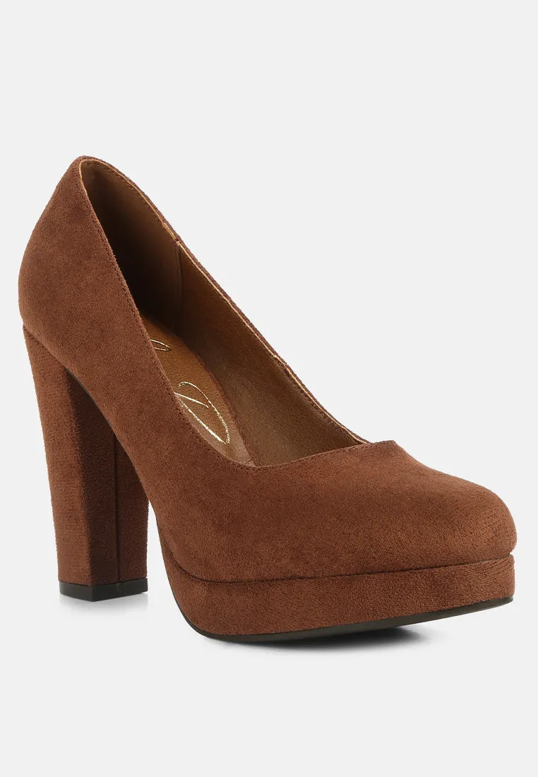 Delia Seude Block Heel Pumps