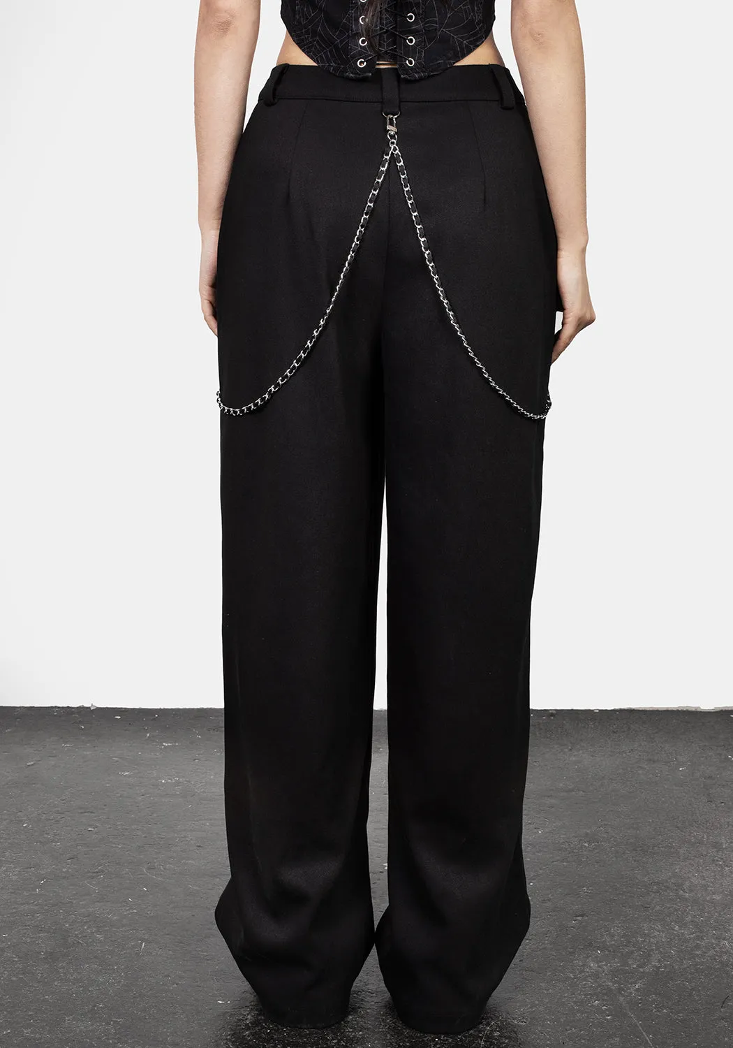 Descent Chain Wide Leg Trousers