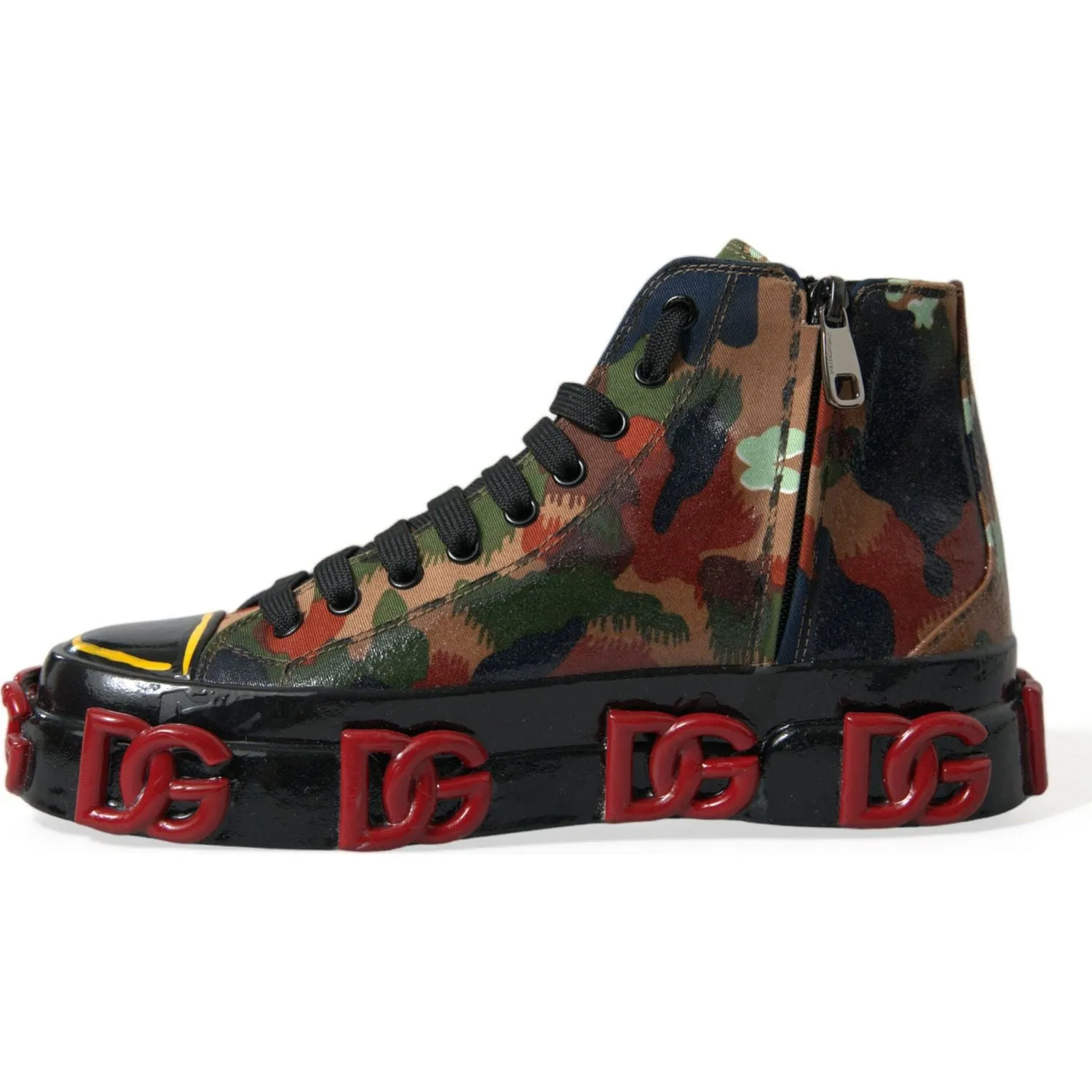 Dolce & Gabbana Multicolor High-Top Sneakers with Luxe Appeal