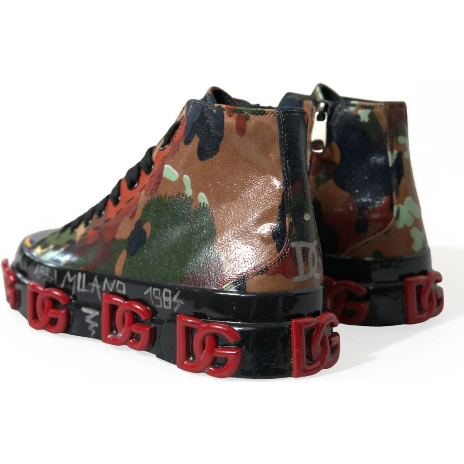 Dolce & Gabbana Multicolor High-Top Sneakers with Luxe Appeal