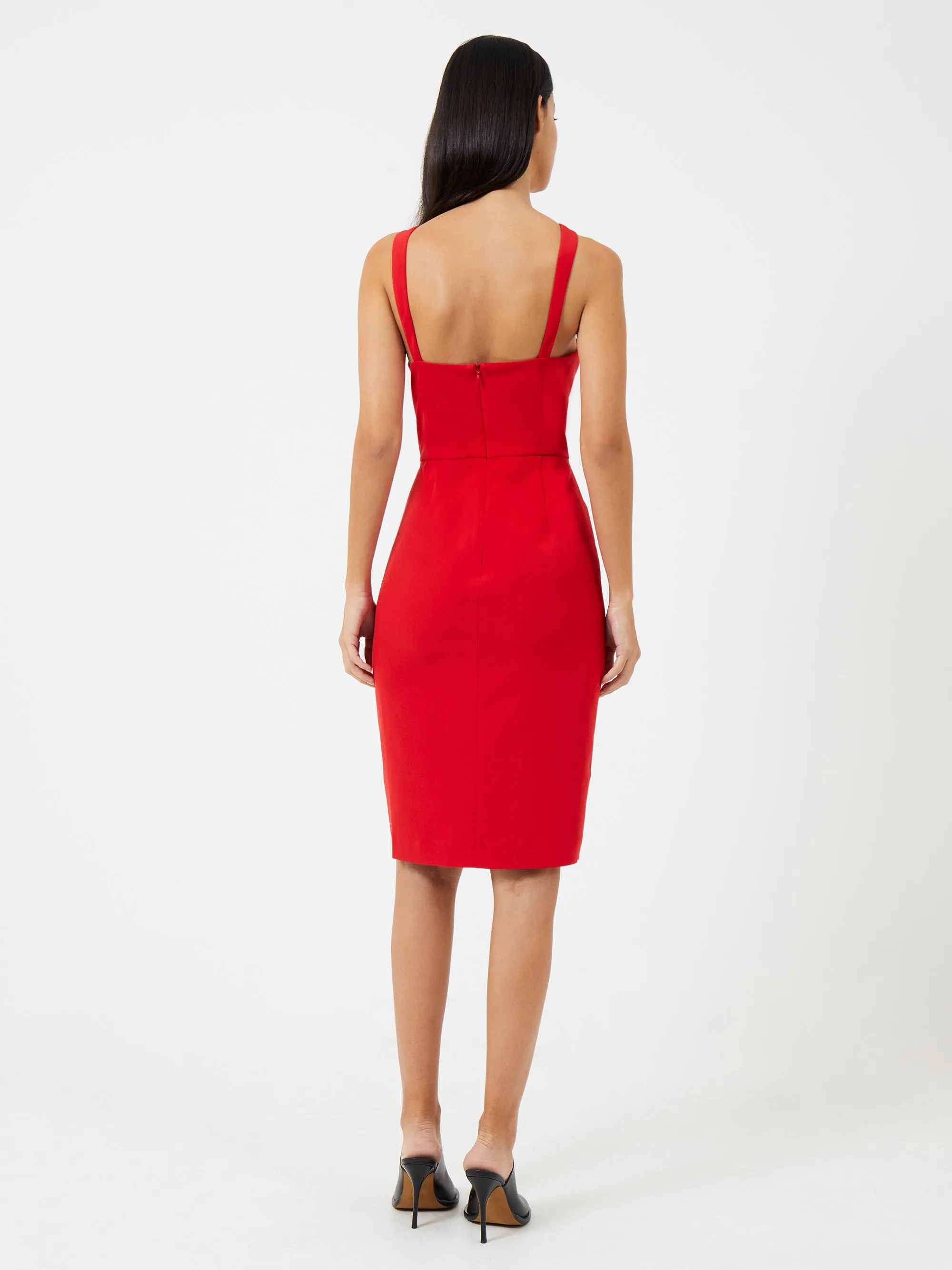 Echo Crepe Halterneck Midi Dress