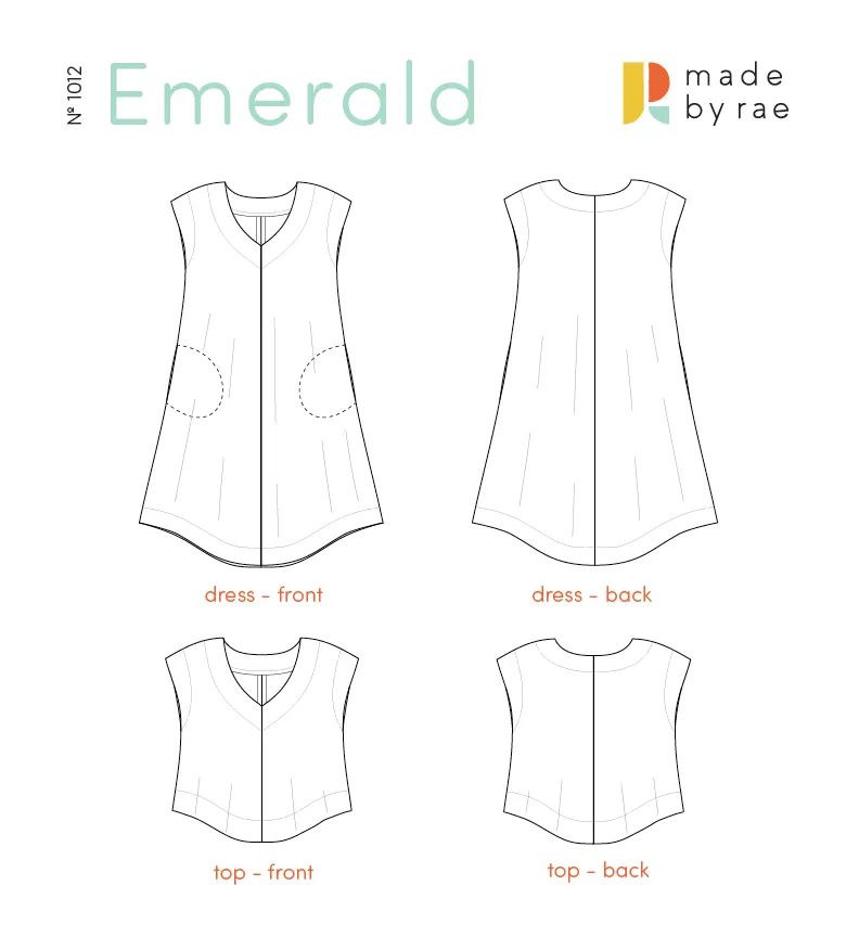 Emerald Dress Sewing Pattern PDF