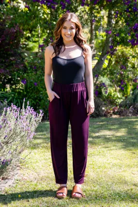 FINAL SALE Frankie Pant in Berry