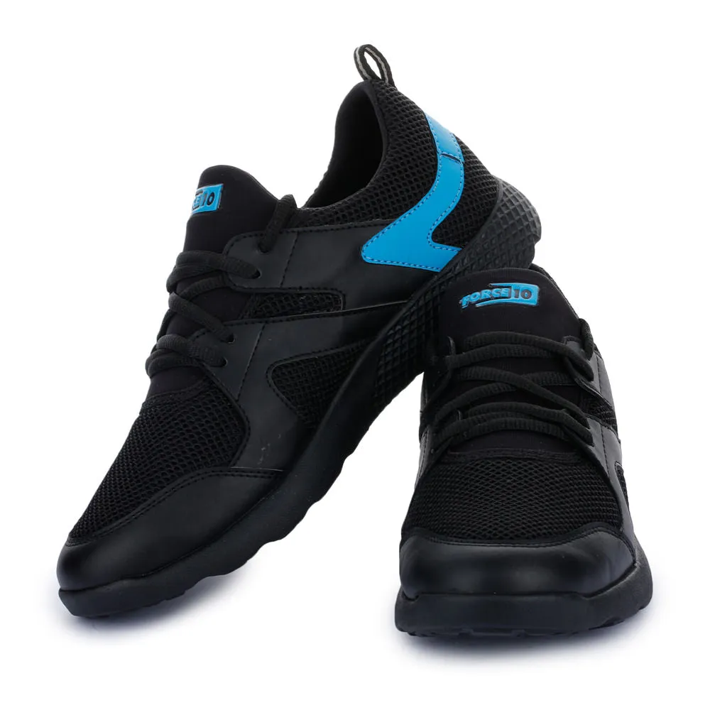 Force 10 Men's Black Sports Lacing