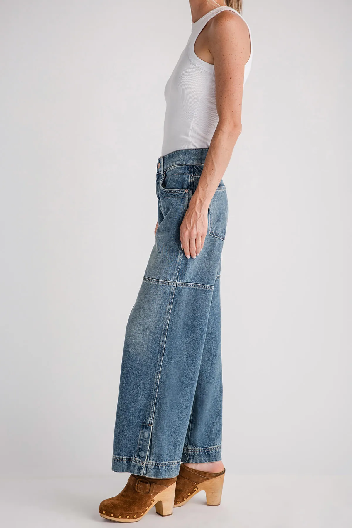 Free People Benji Relaxed Wide Leg Jean