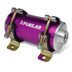 FUELAB 42402-4 EFI In-Line Fuel Pump PRODIGY (190 GPH @ 45 PSI, 100 PSI max, up to 1900 HP) Purple