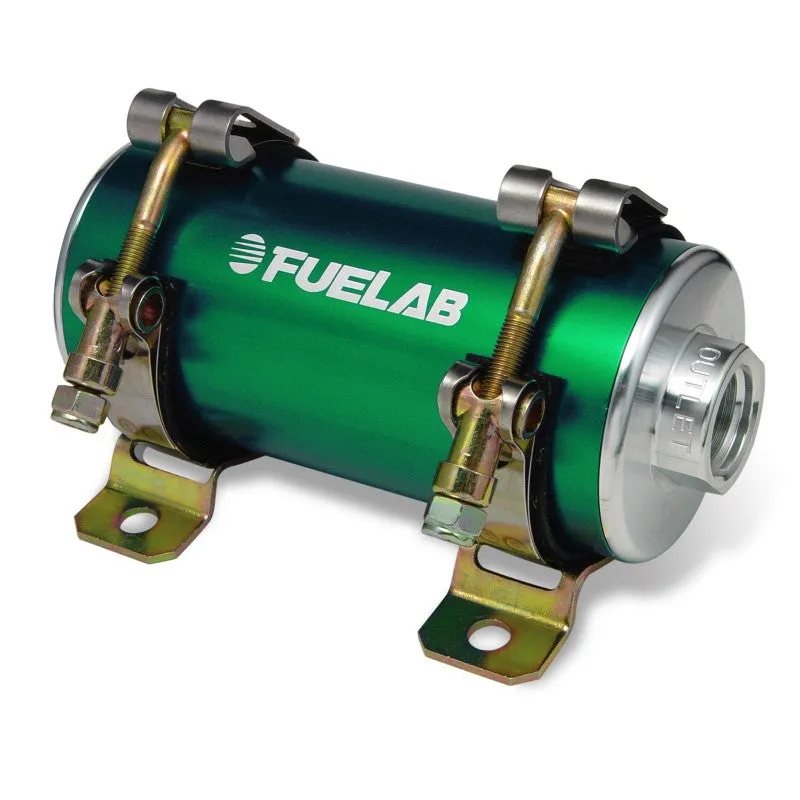 FUELAB 42402-6 EFI In-Line Fuel Pump PRODIGY (190 GPH @ 45 PSI, 100 PSI max, up to 1900 HP) Green