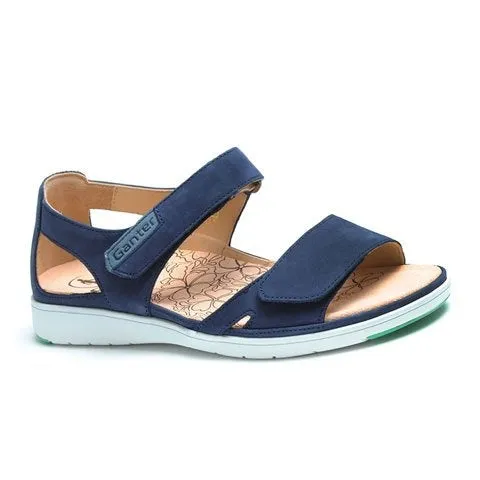 Ganter Gina Backstrap Sandal (Women) - Dark Blue/Soft Nubuck