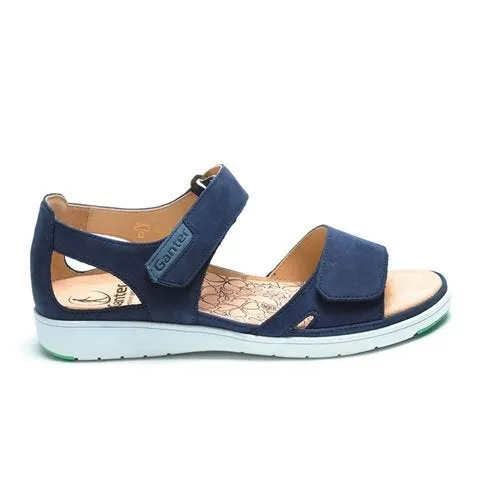 Ganter Gina Backstrap Sandal (Women) - Dark Blue/Soft Nubuck