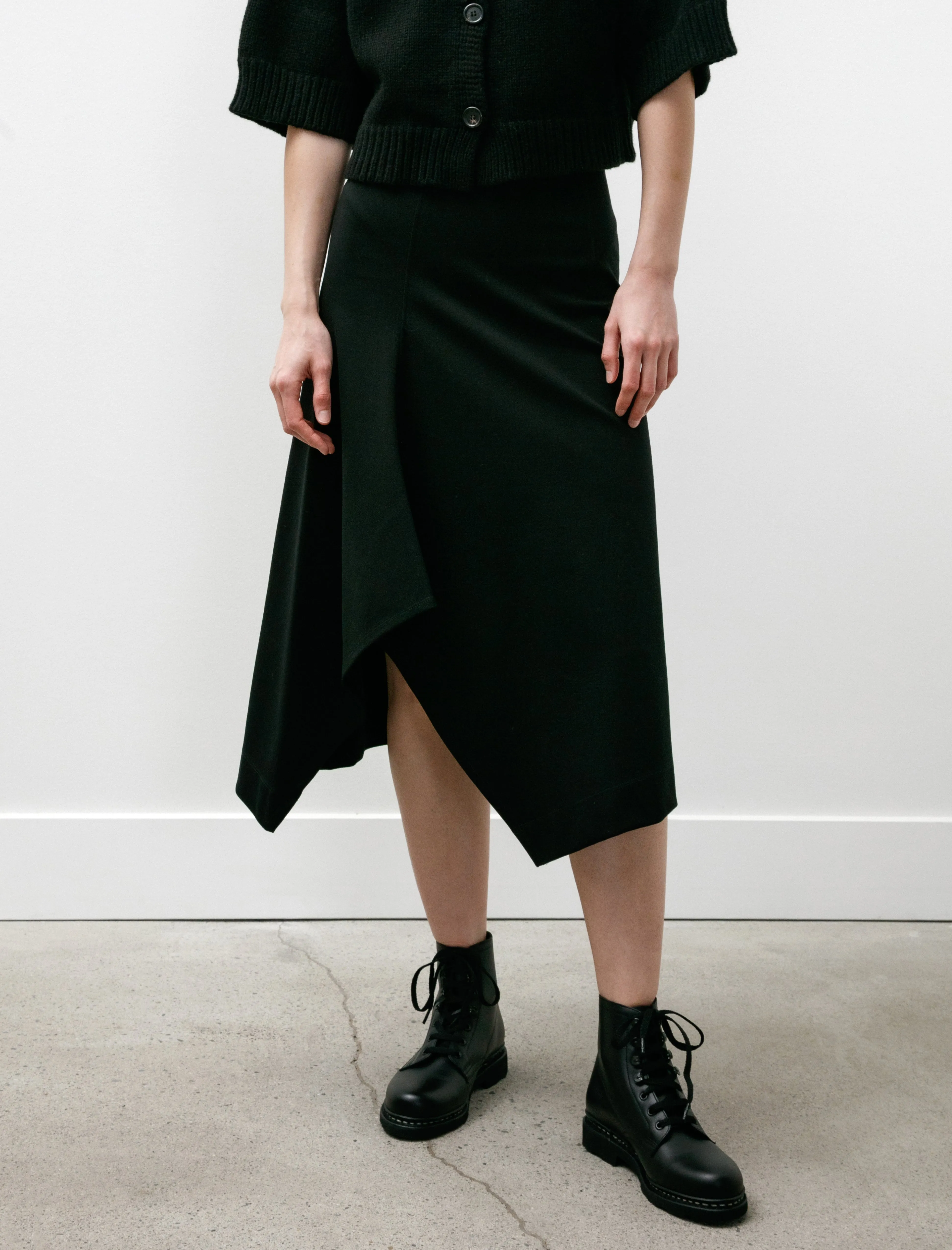 Geo Skirt Black