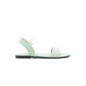 Girls Aqua Green Formal Sandal KD7517