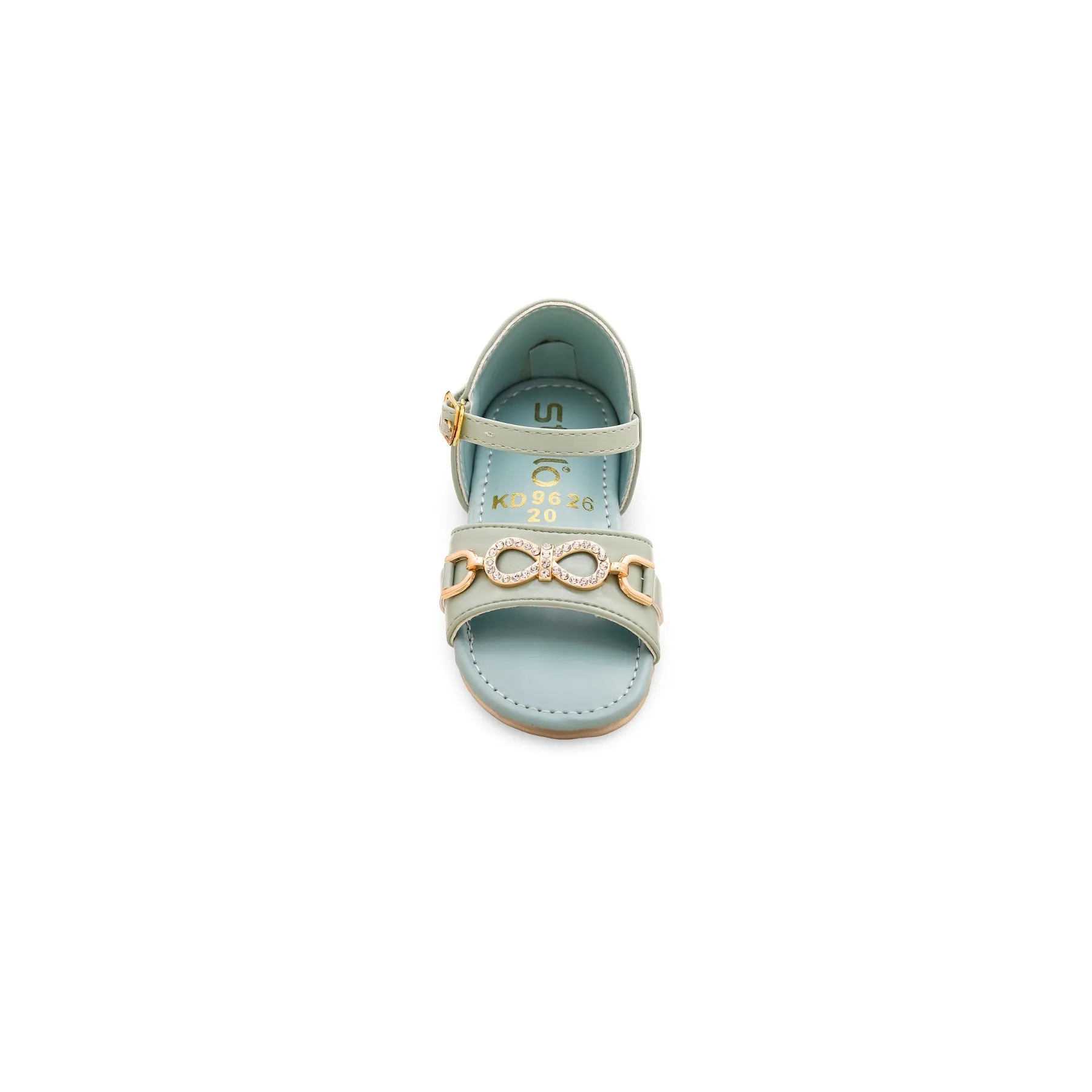 Girls Aqua Green Formal Sandal KD9626