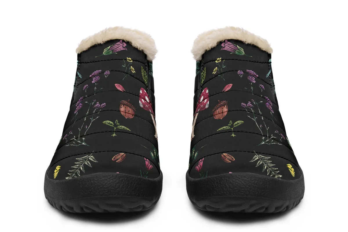 Herbology Winter Sneakers - Warm & Easy Slip-On Shoes Lined with Vegan Wool with Anti-Slip Soles