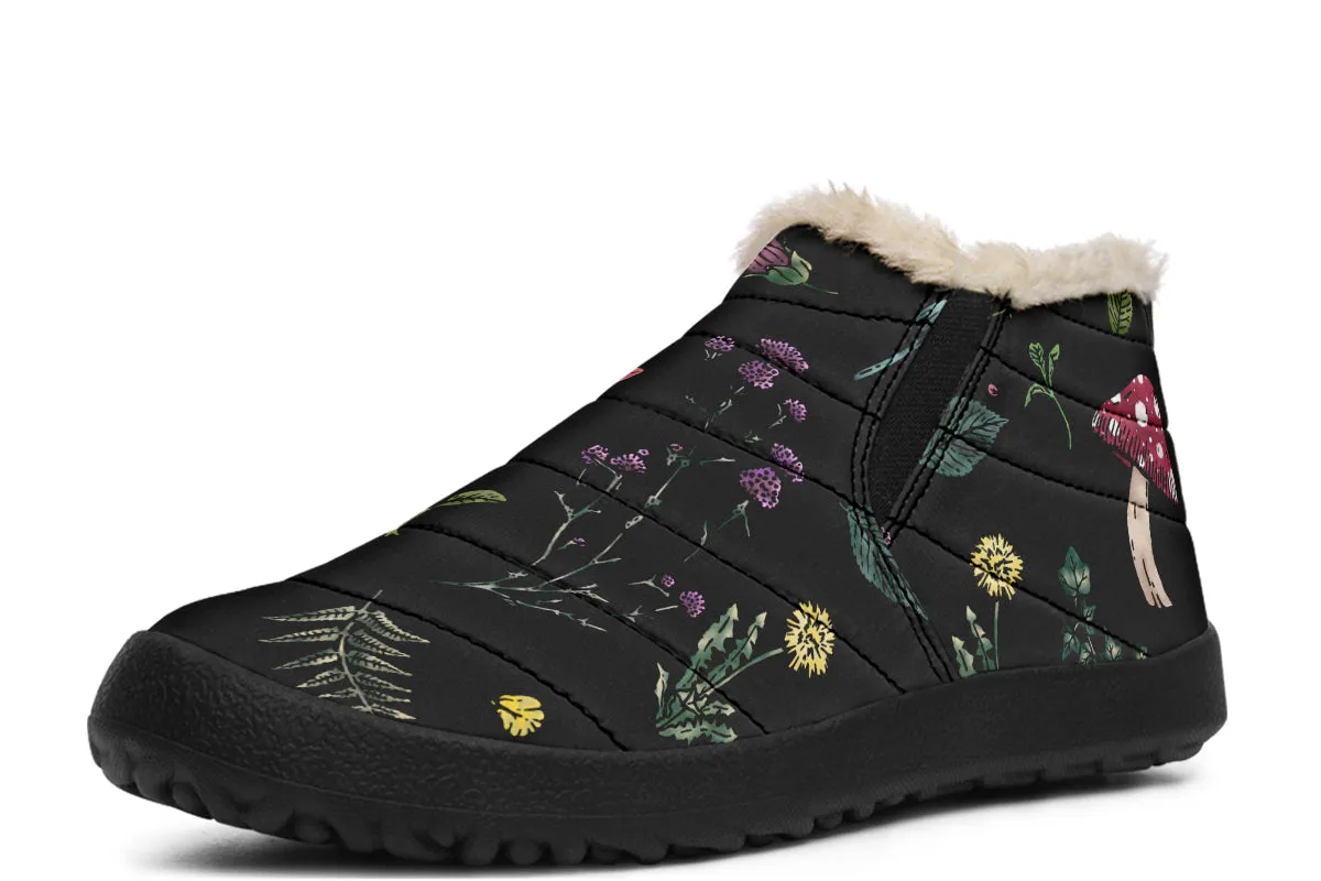 Herbology Winter Sneakers - Warm & Easy Slip-On Shoes Lined with Vegan Wool with Anti-Slip Soles