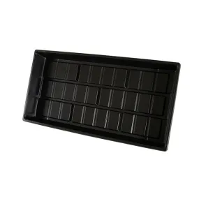 Hydrofarm® Cut Kit Tray For Seed Starting, Black, Plastic (10"x20")