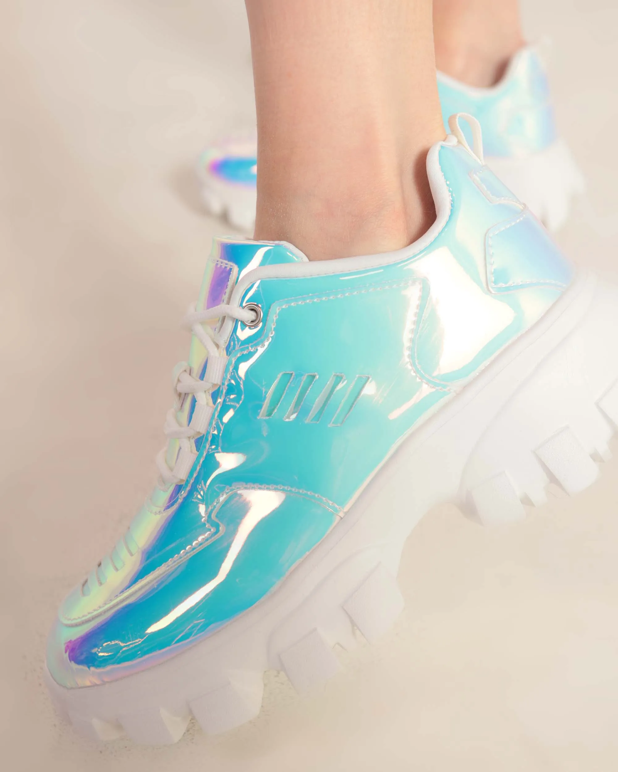 iHeartRaves Dreamy Baby Holographic Sneakers