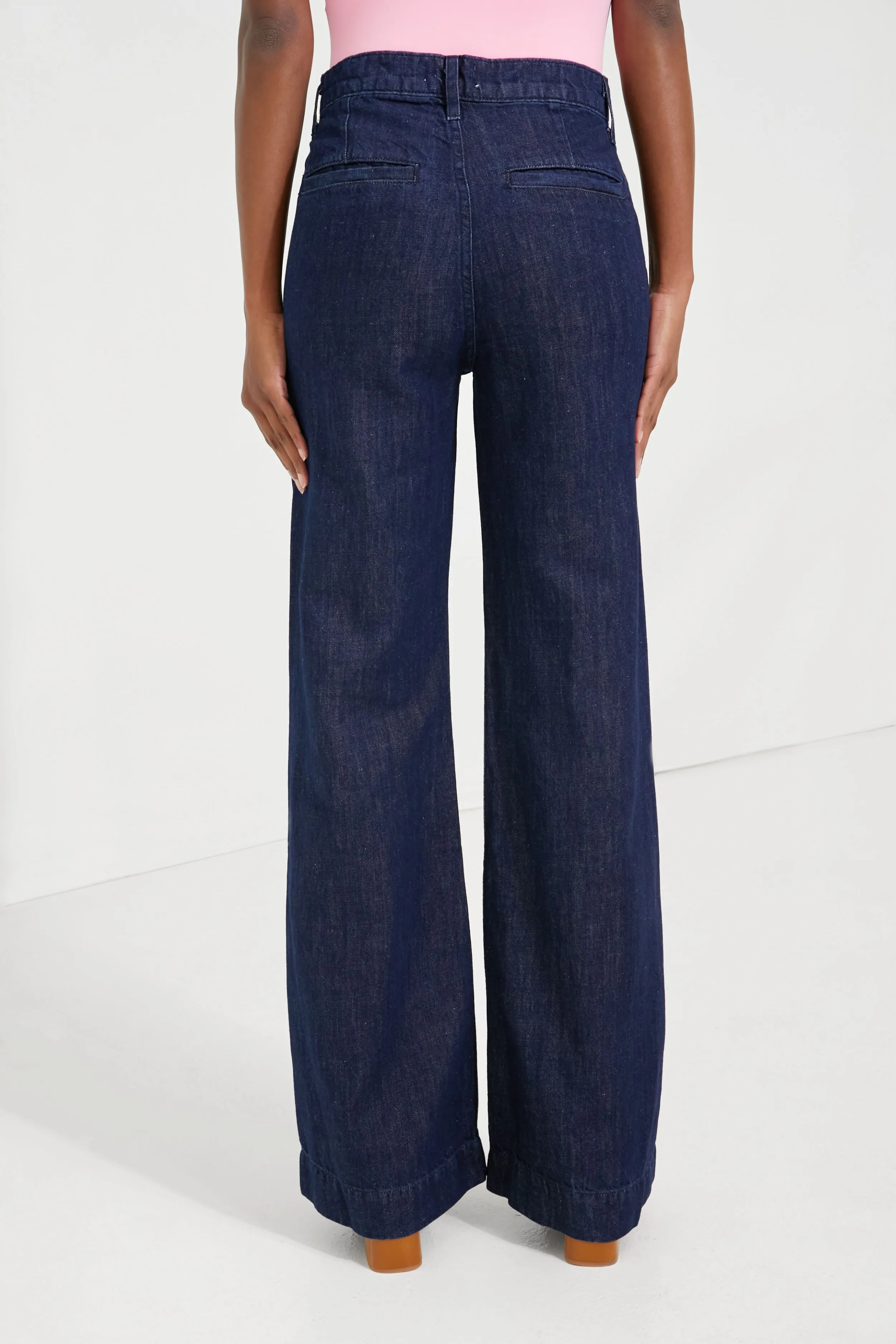 Indigo Linen Denim Trouser