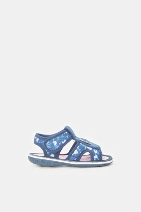 Infant Girls Blue Denim Bow Sandal