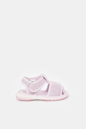 Infant Girls Pink Embellished Pump