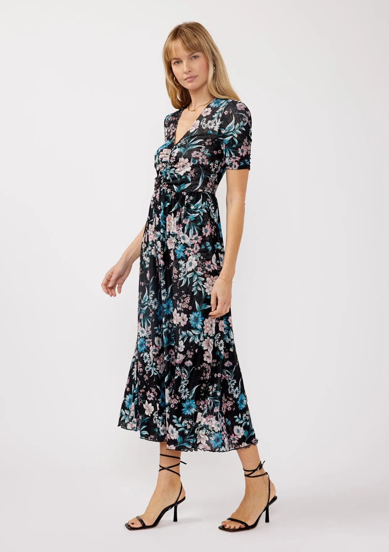 Jacey Reversible Floral Midi Dress