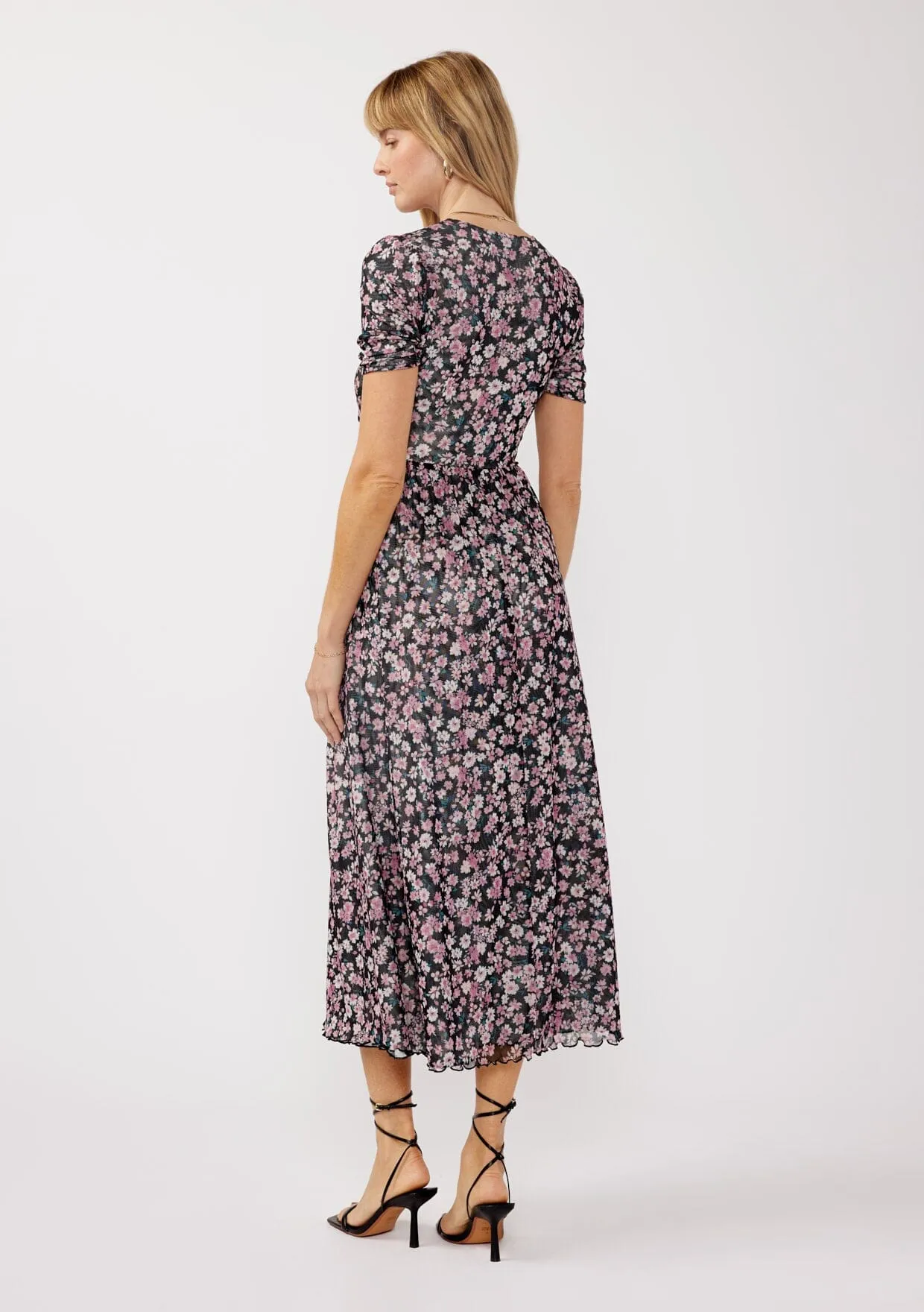 Jacey Reversible Floral Midi Dress