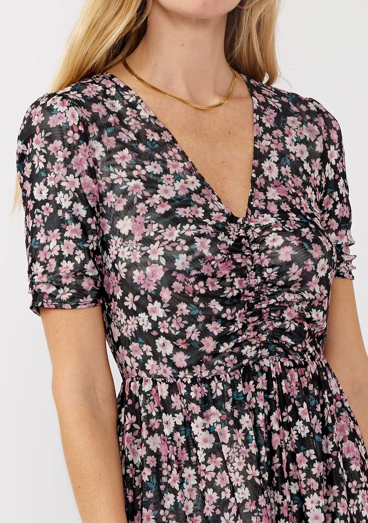 Jacey Reversible Floral Midi Dress