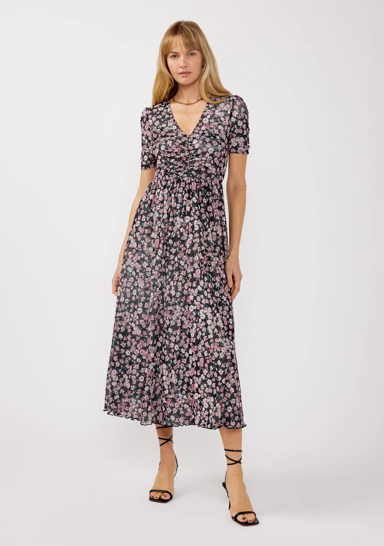 Jacey Reversible Floral Midi Dress