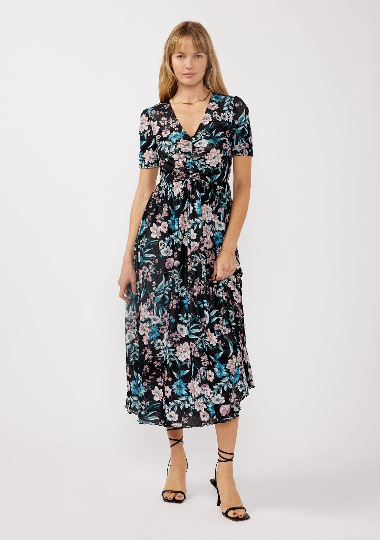 Jacey Reversible Floral Midi Dress