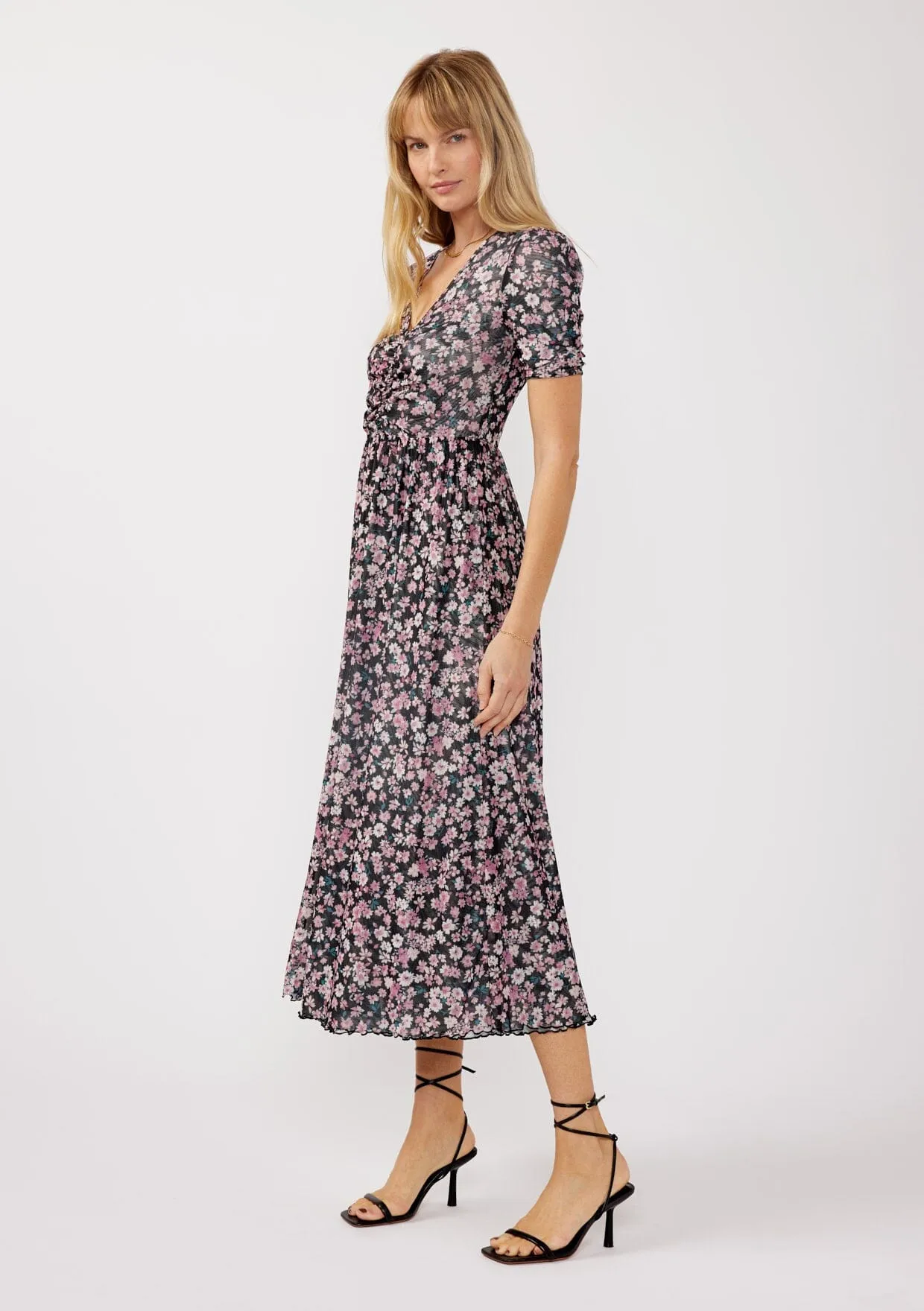 Jacey Reversible Floral Midi Dress