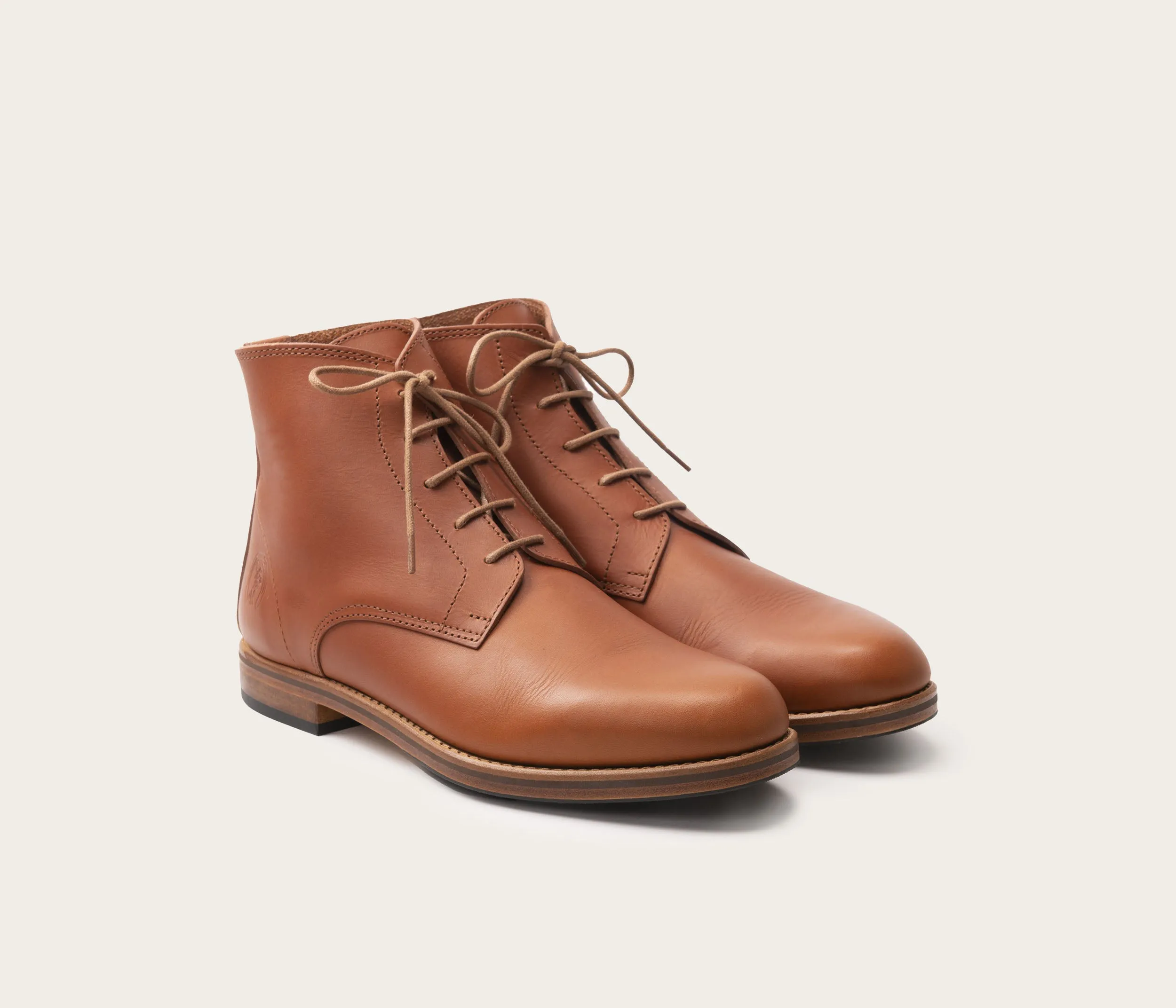 Jules Men's Lace-up Ankle Boots Tan