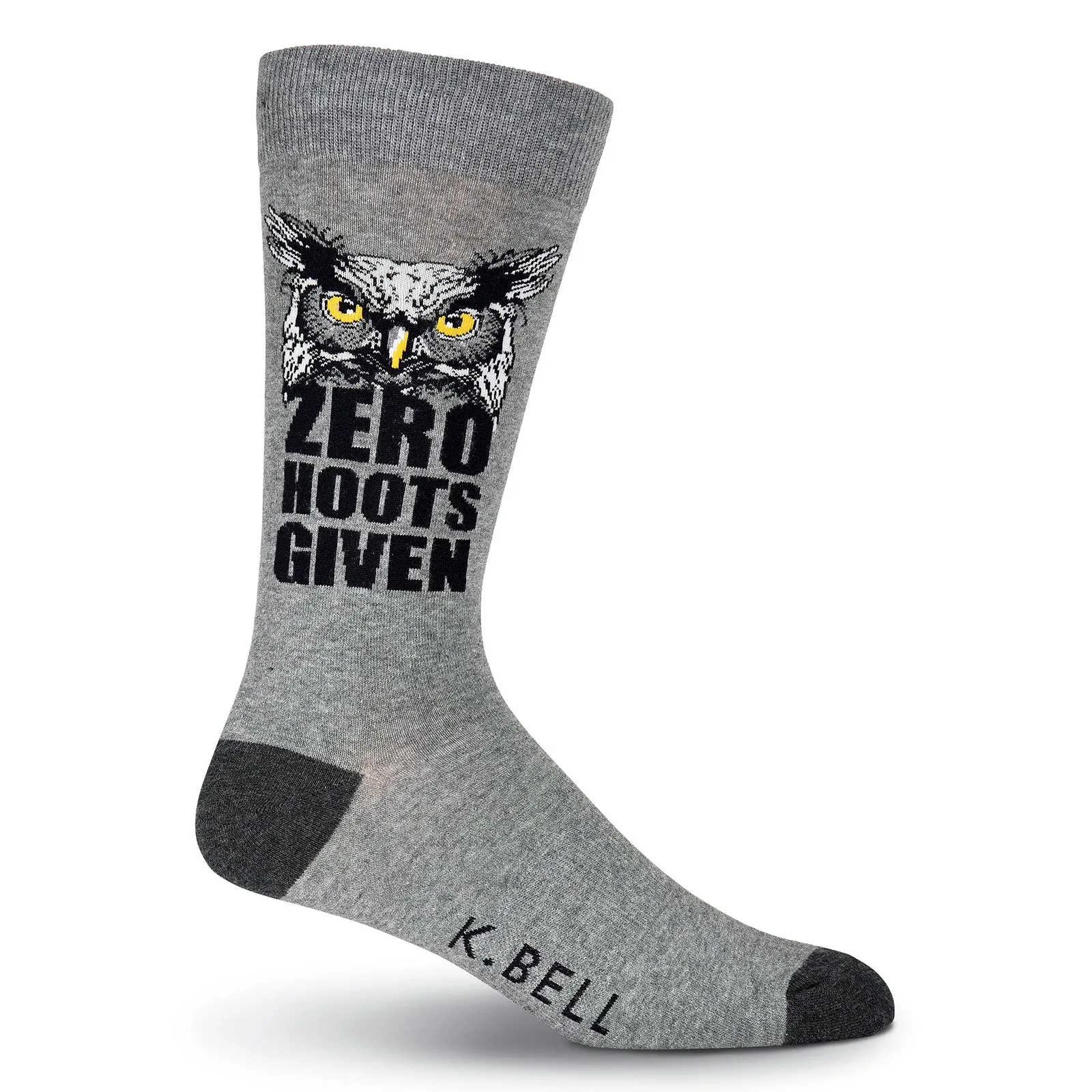 K Bell Mens Zero Hoots Given Sock