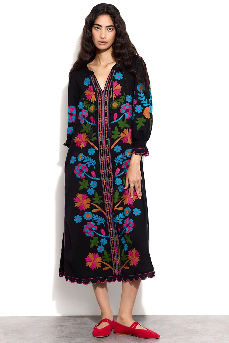 Keoni Embroidered Dress