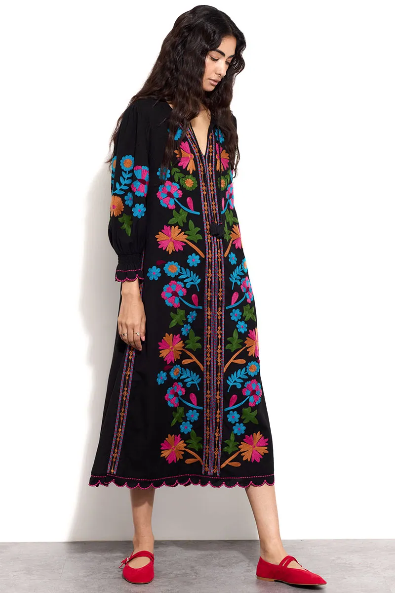 Keoni Embroidered Dress