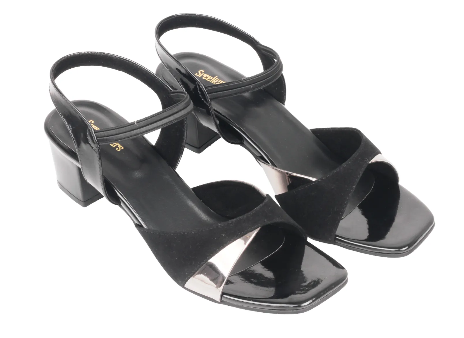 LADIES FANCY HEEL SANDAL 54613