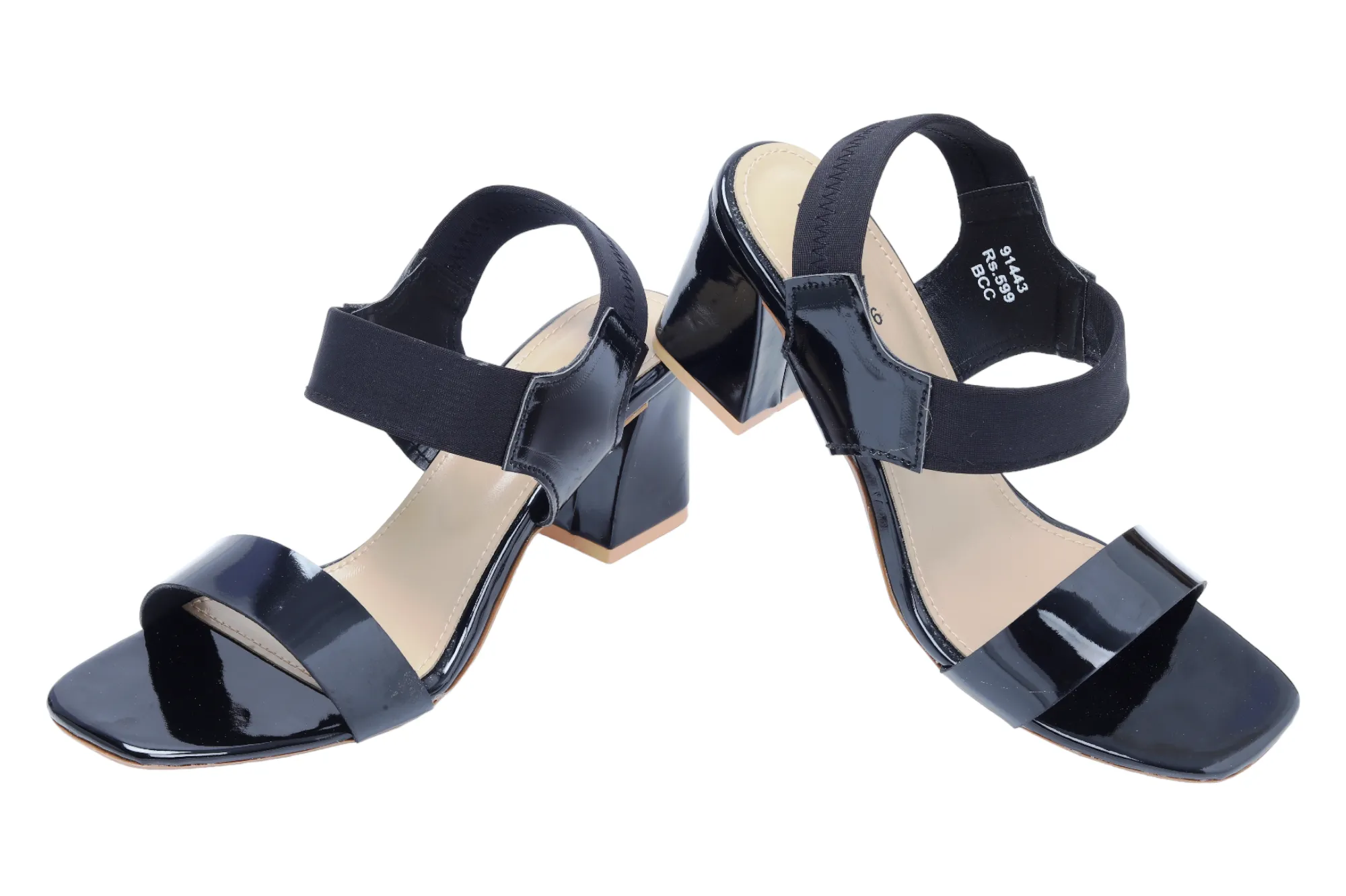 LADIES FANCY HEEL SANDAL 91443