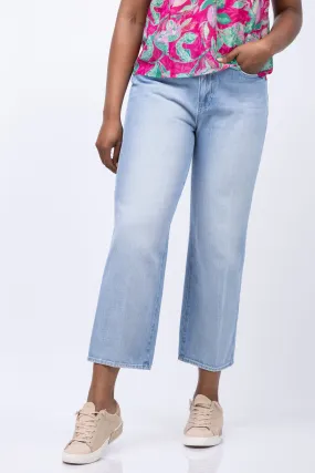 L'AGENCE June High Rise Crop Stovepipe Jeans in Palisade