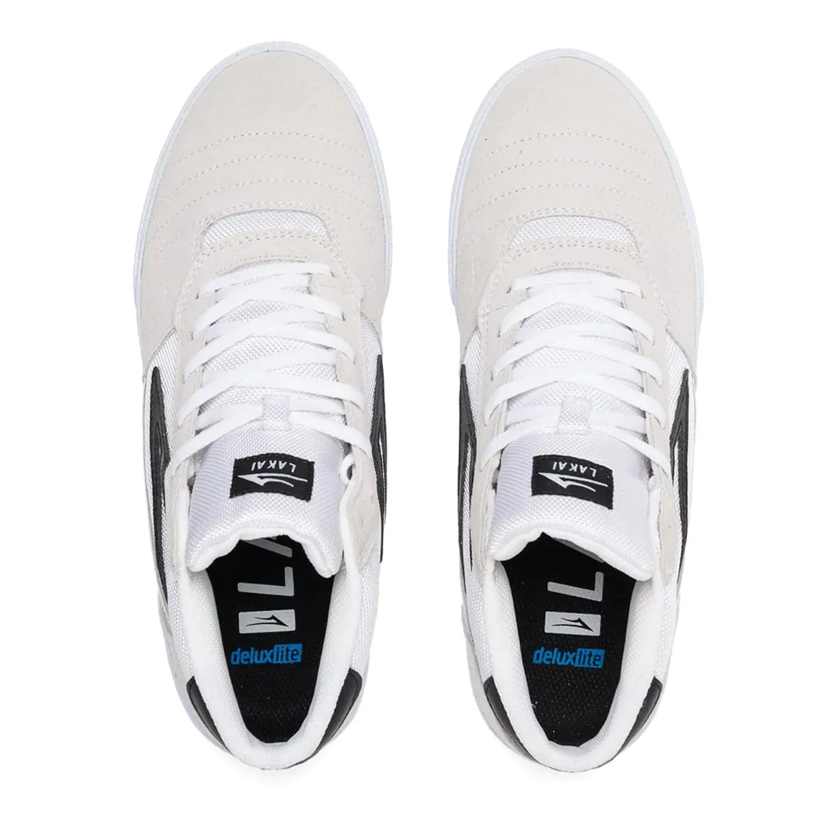 Lakai Shoes Cambridge Mid - White/Black Suede