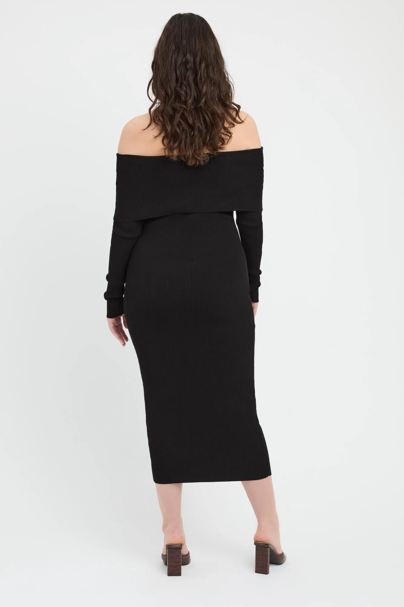 Lola Fold-Down Midi Dress