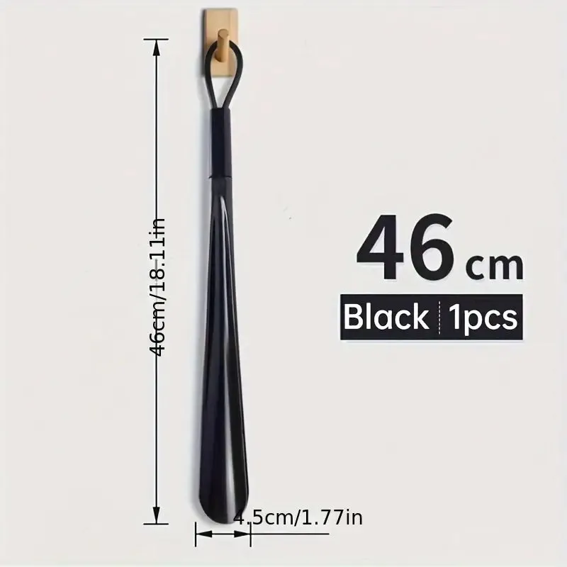 Long Handle Plastic Shoe Horn with Grip, Shoehorn Tool For Easy Shoe On and Off