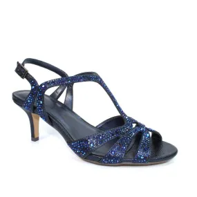 Lunar Francie FLR524 Navy Gemstone Wide Fit Sandal