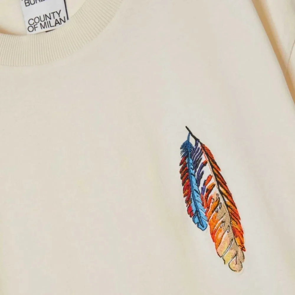 Marcelo Burlon Feathers T-Shirt White