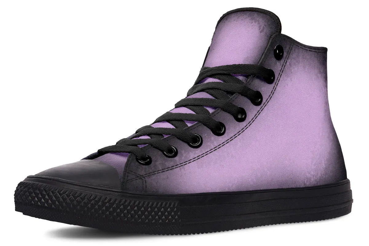 Mystic Dusk High Tops - Classic Premium Canvas Shoes with Comfortable and Durable Soles